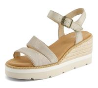 TOMS Darya Wedge Sandal, Light Natural, Size 4, Women Light Natural