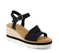 TOMS - Womens Darya Sandals, Color Black Heavy Canvas, Size: 6 UK