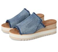 TOMS womens Diana Mule, Dark Sky Textured Denim/Fray, 9