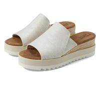 TOMS Women's Diana Mule Sandal, Natural Wide Width Yarn Dye, 5.5