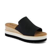 TOMS Women's Diana Mule Espadrille Wedge Sandal, Black 1, 4 UK