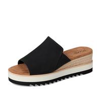 Toms Women's Diana Mule Sandals, Black Leather, 5 UK