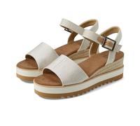 TOMS Women's Diana Sandal, Natural Wide Width Yarn Dye, 7.5 UK