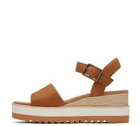 TOMS Diana Leather Women's Tan Wedges - UK 8 / EU 42 / US 10