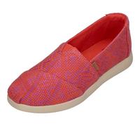 TOMS Women's Espadrilles - Alpargata Plus 10021915 - Flame Diamond, Flame Diamond Global Woven, 6 UK