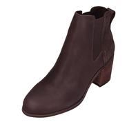 TOMS Women's Evelyn Chelsea Boot, BlackBerry Leather/Suede, 7 UK