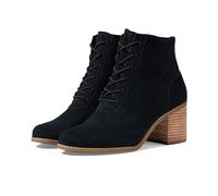 TOMS Women's Evelyn Lace-up Ankle Boot , Black Suede,5 UK