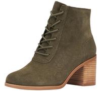 TOMS Women's Evelyn Lace-up Ankle Boot , Olive Night Suede,4.5 UK