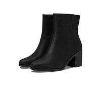 TOMS Women's Evelyn Mid Calf Boot, Black/Black Leather, 4.5 UK