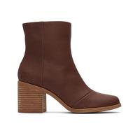 TOMS Women's Evelyn Mid Calf Boot, Chestnut Leather, 3.5 UK