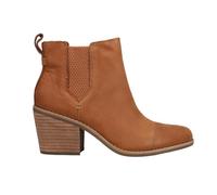Toms Everly Tan Womens ankle boots 10016830 in a Plain Leather in Size 8