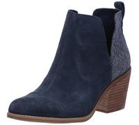 TOMS Women's Everly Cutout Ankle Boot, Navy Suede/Denim, 5 UK