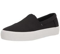TOMS Women's Fenix Platform Slip-On Sneaker, Black Canvas, 9 UK