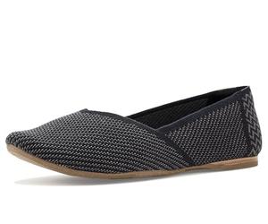 TOMS Women's Gemma Flat, Black Engineered Knit, 7.5 UK