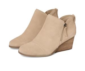 TOMS Women's Goldie Boot, Oatmeal Suede, 9