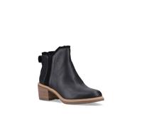 Toms Hailey Leather Women's Black Heeled Ankle Boots UK 6