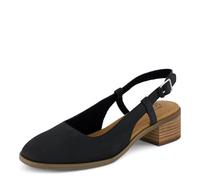 TOMS Womens Jaclyn Slingback Dress Casual Casual Low Heel 1-2" - Brown, Blk Nubk Lthr, 8 UK