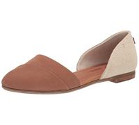 TOMS Women's Jutti Dorsay Ballet Flat, Brown Sugar, 4 UK