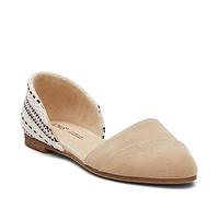 TOMS Women's Jutti Dorsay Ballet Flat, Oatmeal, 3.5 UK