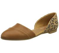 TOMS Women's Jutti Dorsay Ballet Flat, Tan, 3.5 UK