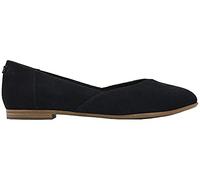 TOMS Women's Jutti Neat Ballet Flat, Suede Black, 3.5 UK