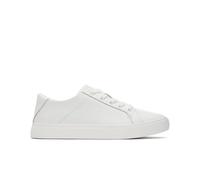 TOMS Women's Kameron Lace Up Sneaker, White Leather, 5 UK