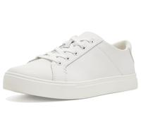 TOMS Women's Kameron Lace Up Sneaker, White Leather, 6.5 UK