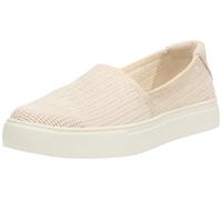 TOMS Women's Kameron Slip On Sneaker, Beige Open Weave Mesh/Suede, 4.5 UK