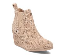 TOMS Women's Kelsey Fashion Boot, Sand Tiny Cheetah Printed Suede, 7 UK