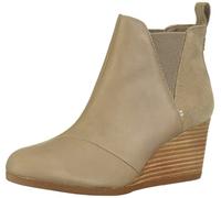 TOMS Women's Kelsey Pump, Taupe Grey Leather/Suede, 5.5 UK