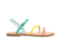 TOMS Women's Kira Flat Sandal, Multi Synthetic Braid, 7 UK