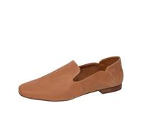 TOMS Women's Lara Loafer Flat, Brown Sugar Leather, 3 UK