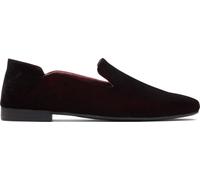 TOMS Women's Lara Loafer Flat, Deep Burgundy Jewel Velvet, 5.5 UK