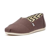 TOMS Women's Loafer Flat, Espadrille, Ash Recycled Cotton Canvas, 4 UK Grey