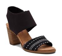 TOMS Women's Majorca Cutout Chunky Global Woven Sandal, Black Multi, 10 UK