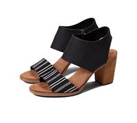 Toms Majorca Cutout Sandal Womens - Black Mixed Material - Size UK 8