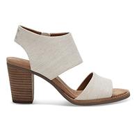 TOMS Women's Majorca Cutout Heeled Sandal, Natural, 3 UK