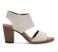 TOMS Women's Majorca Cutout Heeled Sandal, Natural, 4.5 UK