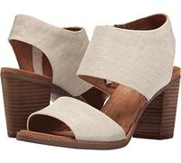 TOMS Women's Majorca Cutout Heeled Sandal, Natural, 7.5 UK