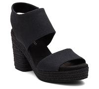 TOMS Women's Majorca Platform Heeled Sandal, Black/Black, 6.5 UK