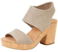 TOMS Women's Majorca Platform Heeled Sandal, Dune Suede, 10 UK