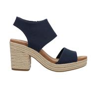 TOMS Women's Majorca Platform Heeled Sandal, Navy Basket Weave, 6 UK
