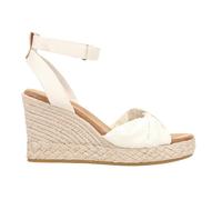 TOMS Women's Marisela Wedge Sandal, Natural Embroidered Floral, 3.5 UK