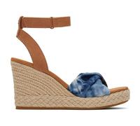 Toms Womens Marisela Wedge Sandal Summer Beach Footwear Navy