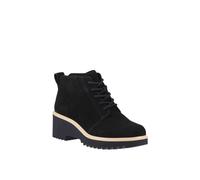 TOMS Women's Maude Lace Up Fashion Boot, Black Suede, 6 UK