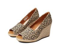 TOMS Women's, Michelle Sandal, Natural Textured Small Leopard, 9 UK
