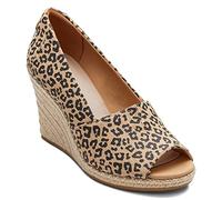 TOMS Women's, Michelle Sandal, Natural Textured Small Leopard, 9 UK