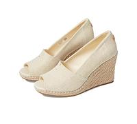 Toms Women's Michelle Wedge Sandal, Dark Natural, 7.5 UK