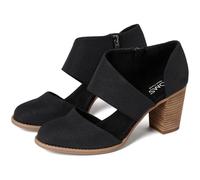 Toms Womens Milan Closed Toe Casual High Heels, Black, 7