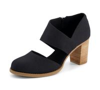 TOMS Women's Milan Nova Closed Toe Heeled Sandal, Textile Upper